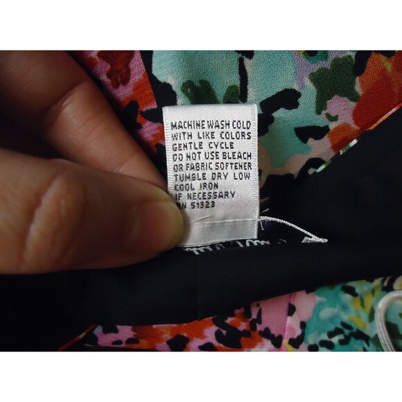 Judith Hart Collection Maxi Line Aline Skirt Multicolored Floral Print Size 12 - Picture 4 of 7